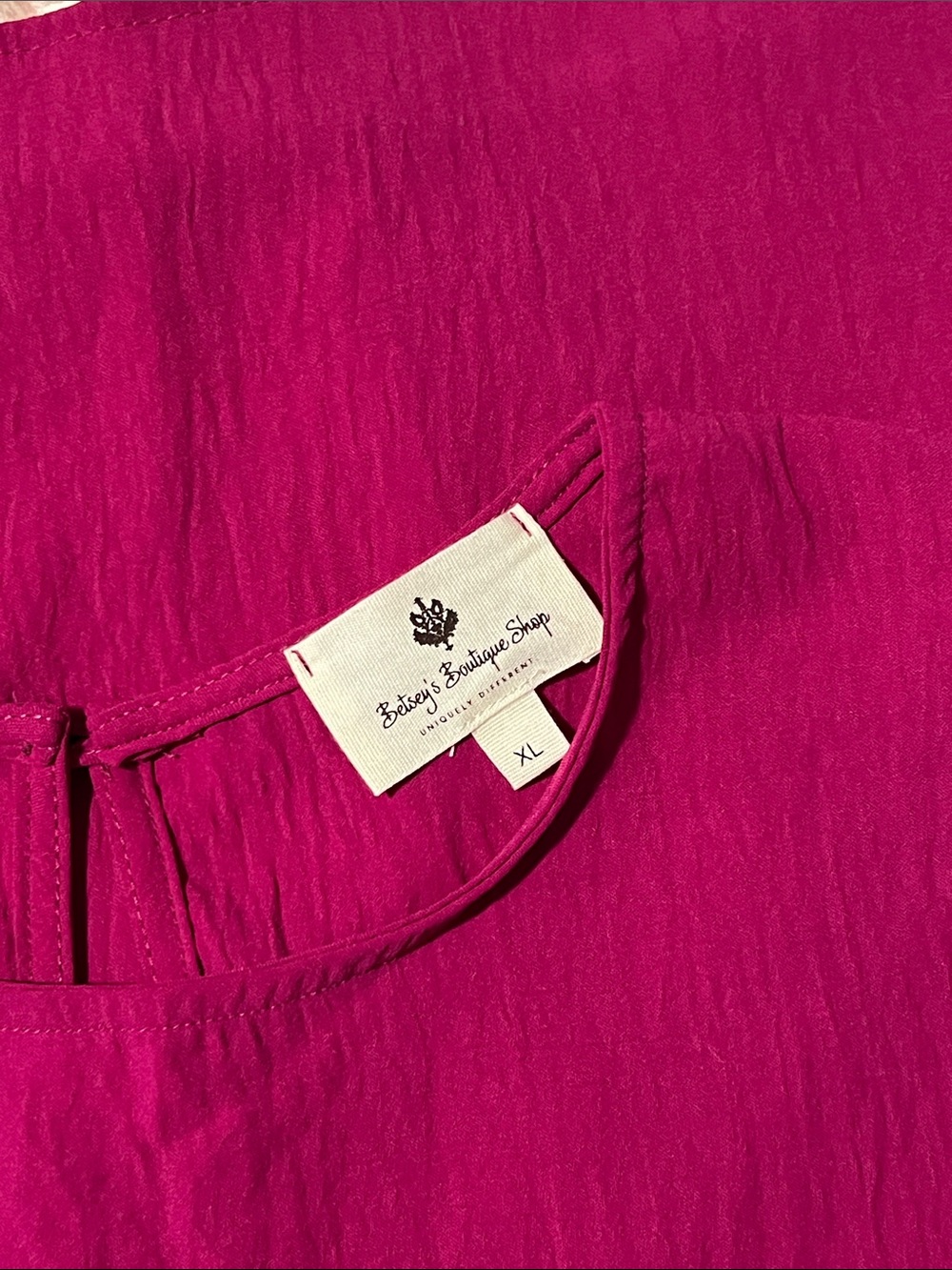 NWOT Betsey’s Boutique Shop XL Magenta